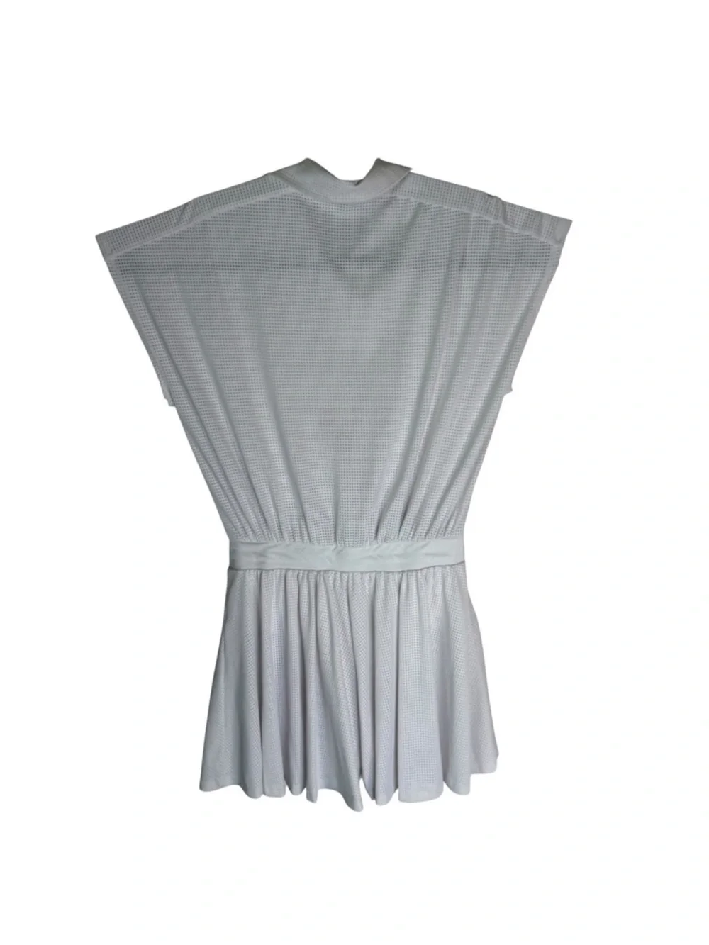 FP Movement by Free People White Short-Sleeve Collared Romper